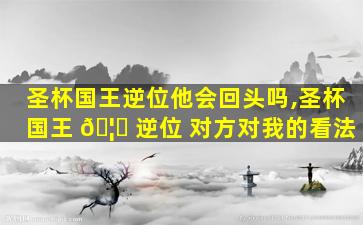 圣杯国王逆位他会回头吗,圣杯国王 🦁 逆位 对方对我的看法